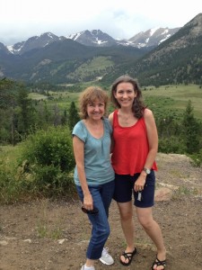 Me and mom at Rocky Mountains National Park