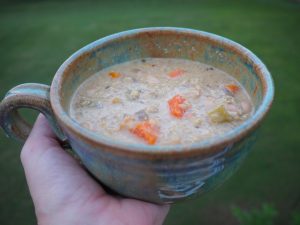 Spicy Vegan White Bean Soup