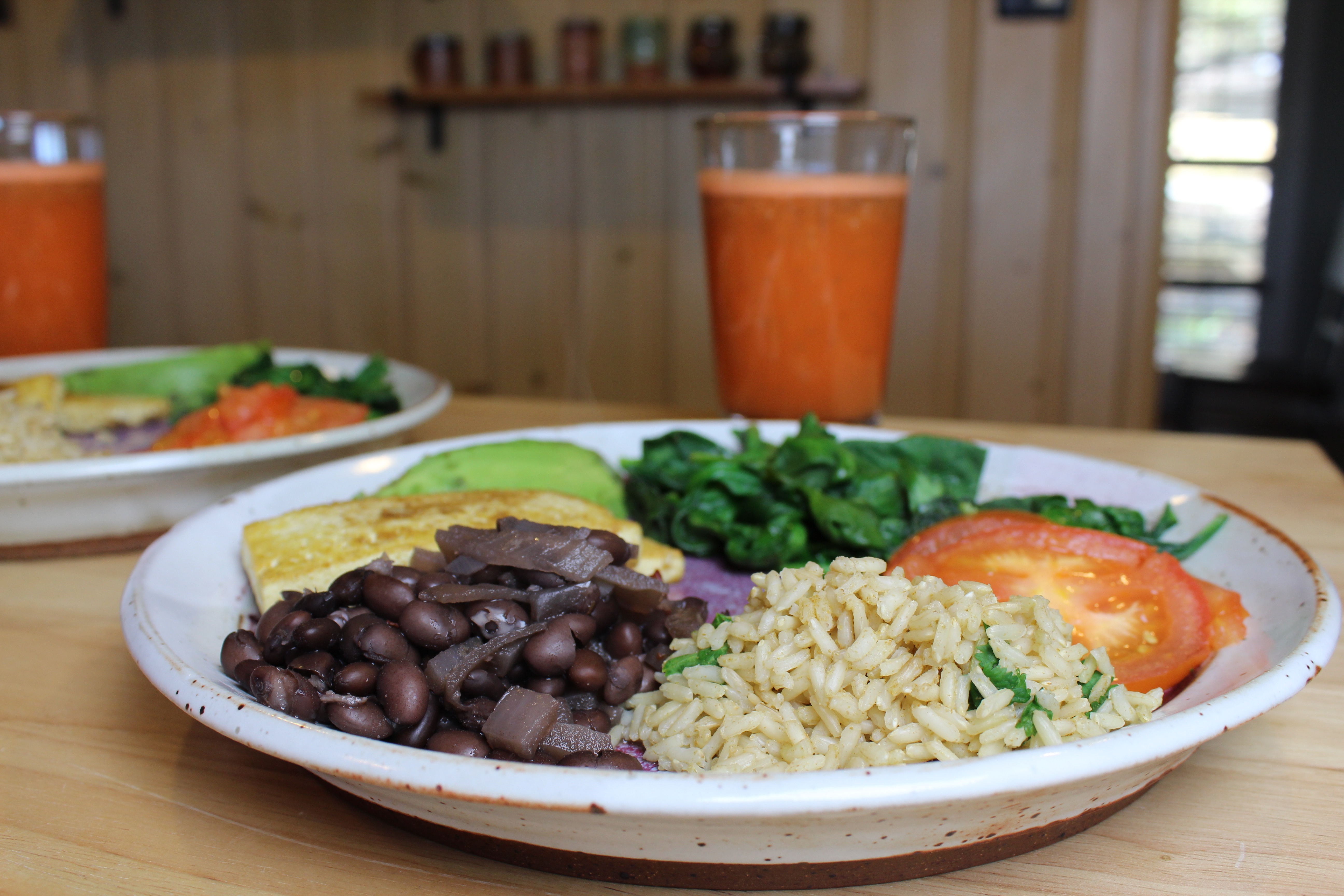 Costa Rica Beans, Rice, Juice