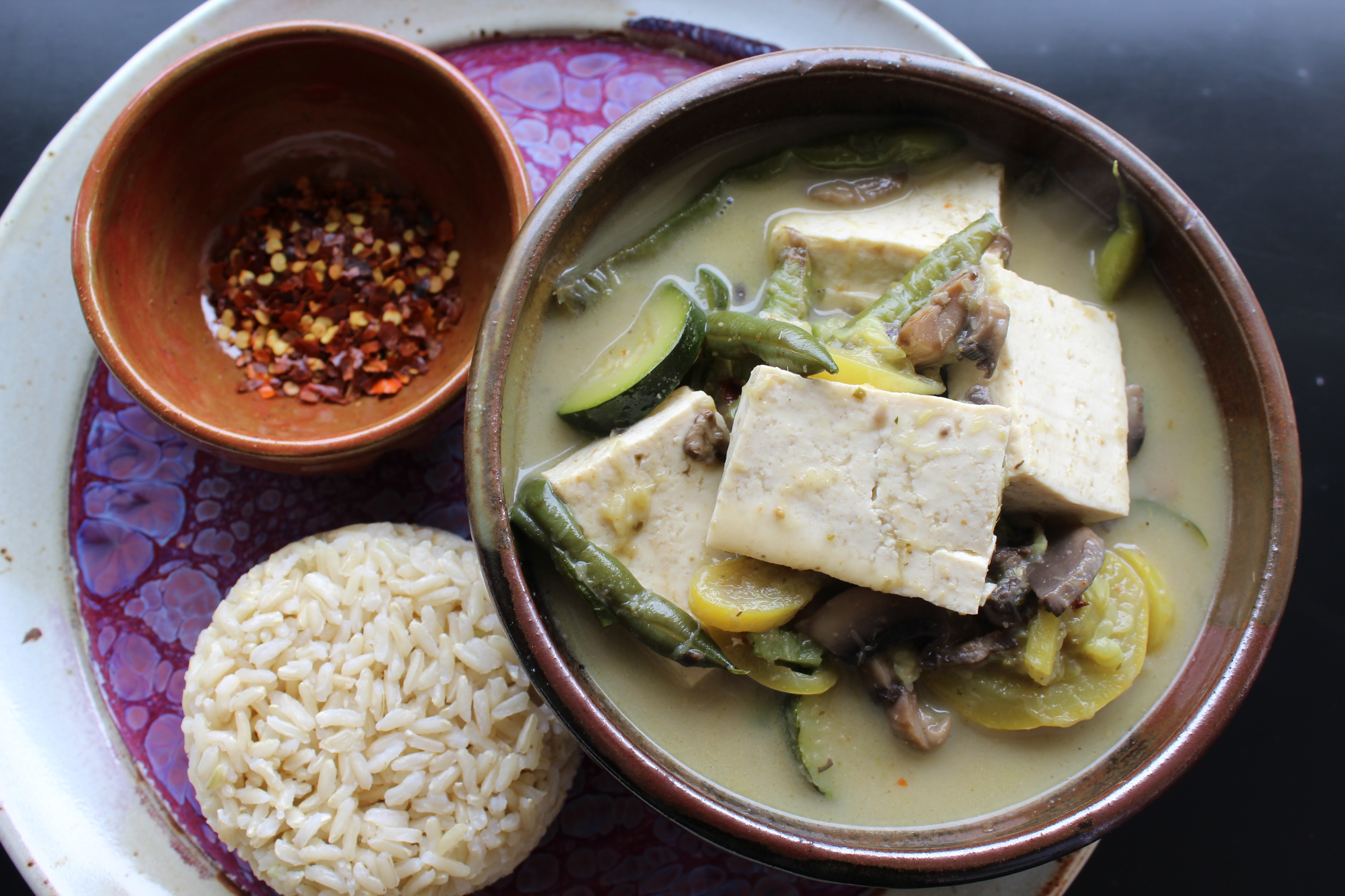 Green Tofu Curry