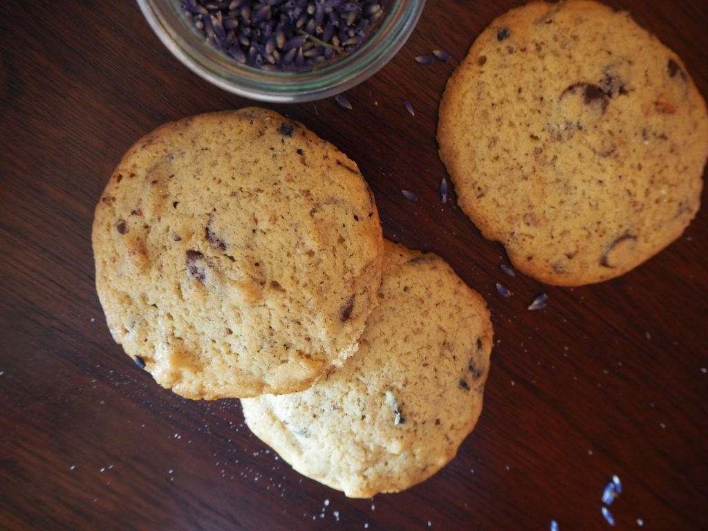 Surrendering into 2019 with Lavender Chocolate Chip Cookies