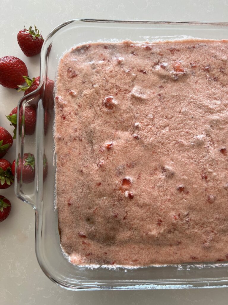 Vegan Strawberry Birthday Cake