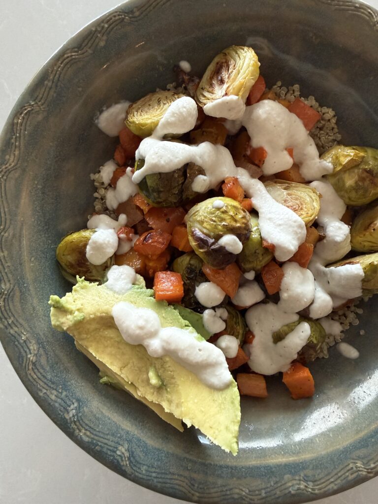 Simple Roasted Veggie Bowl for Acid Reflux